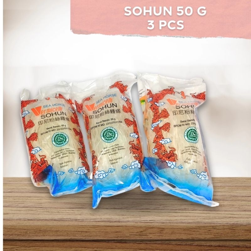

SOHUN SEA HORSE ERMICELLI 50 GR BUNDLING 3 PCS