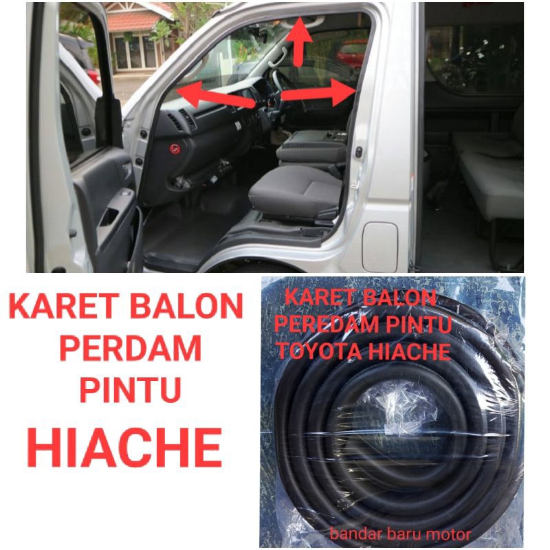 KARET BALON PEREDAM PINTU DEPAN MOBIL TOYOTA HIACE
