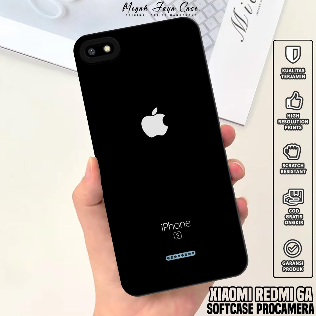 Case Hp Xiaomi Redmi 6A - Softcase Xiaomi Redmi 6A Motif BRAND - Casing Hp Xiaomi Redmi 6A - Silikon