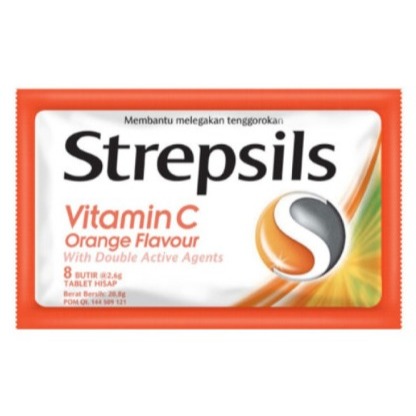 

STREPSILS VITAMIN C ORANGE FLAVOUR @8