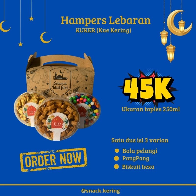 

Hampers Lebaran Murah, Snack Kue Kering Murah, Snack Hampers Ied Mubarok