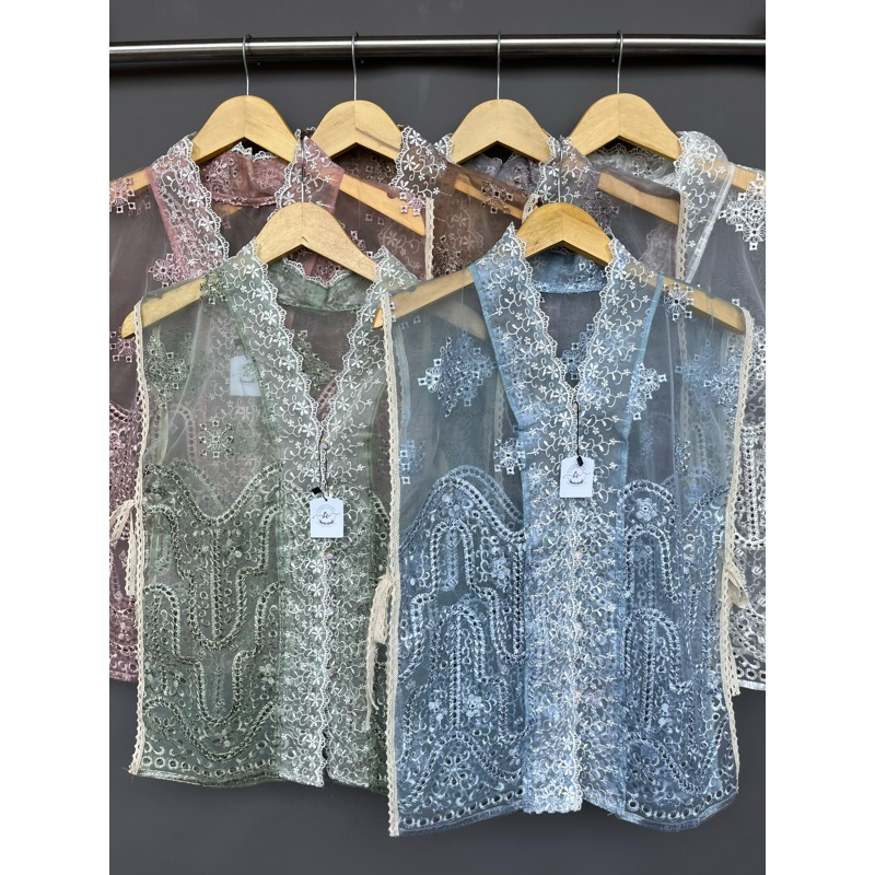 Shafa Outer Vest | Outer Brukat | Outer Renda | Outer Korea | Outer Kondangan | Vest Brukat | Vest L