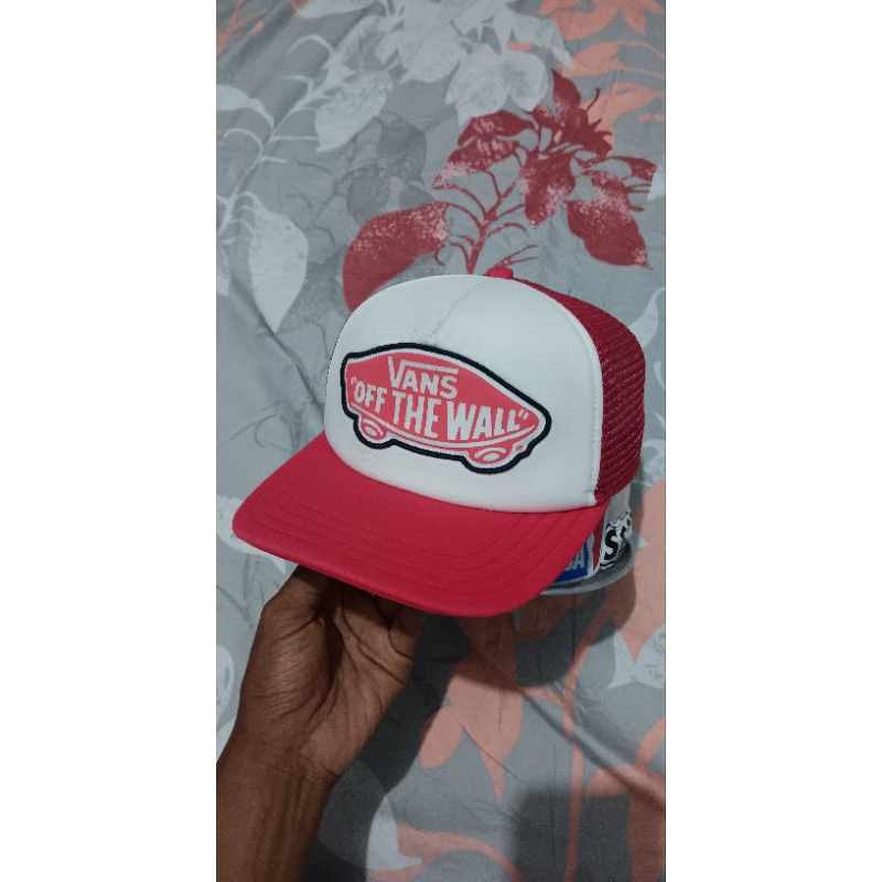 Topi Thrift Bekas Second Preloved Monza Jaring Trucker Hat Hats Cap Caps Vans Authentic Original
