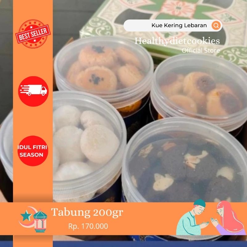 

Hampers Cookies keto toples tabung 200gr