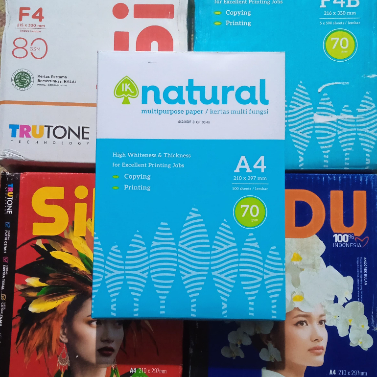 

ORBAL BISA INSTANT & COD kertas hvs a4 1 rim natural 70 gsm kertas print fotocopy 500 lembar termurah gratis ongkir di shopee