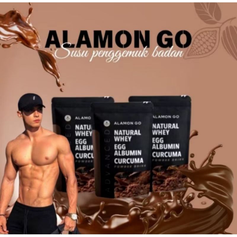 

3 Pouch ALAMON GO susu penambah Berat dan masa otot HALAL&BPOM