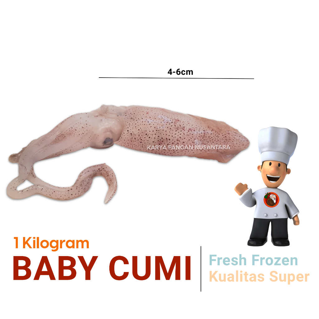BABY CUMI FRESH FROZEN 1 KG CUMI BABY FROZEN FRESH 1000 GRAM BABY CUMI SEGAR BEKU BEBY CUMIi