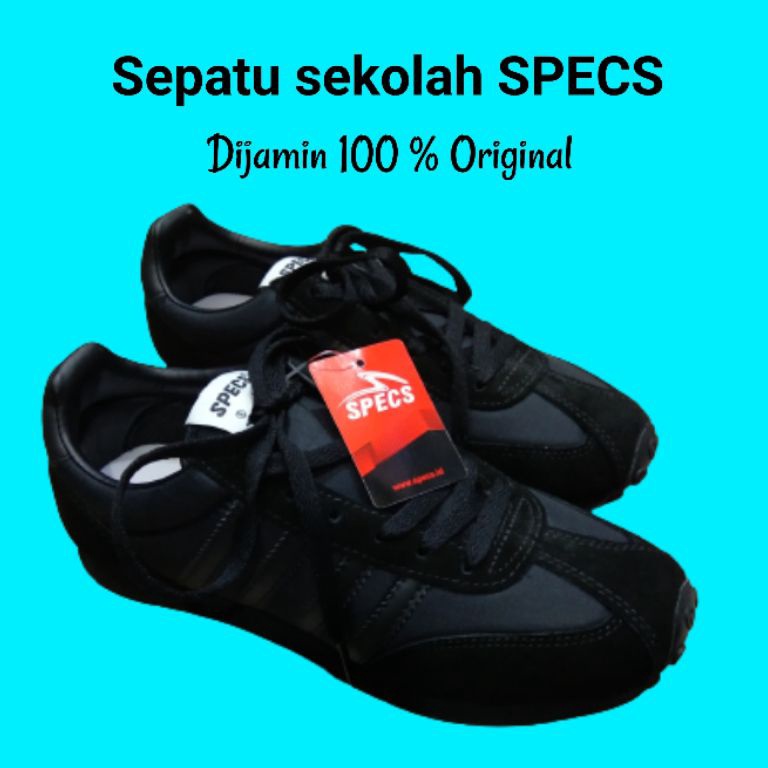 KODE A17R Sepatu sekolah SPECS  Sepatu hitam anak sekolah