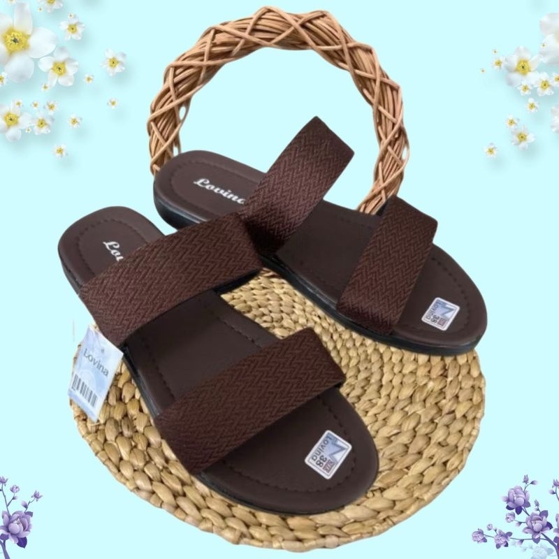 SANDAL CASUAL WANITA - SANDAL TEPLEK WANITA SELOP TURKI MODEL SELEMPANG 2 - SANDAL WANITA SELOP WEBB