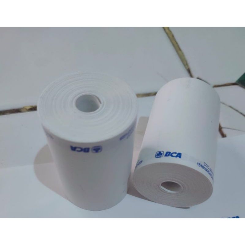 

kertas kasir thermal EDC logo bank BCA 57/58×40mm paket 10roll