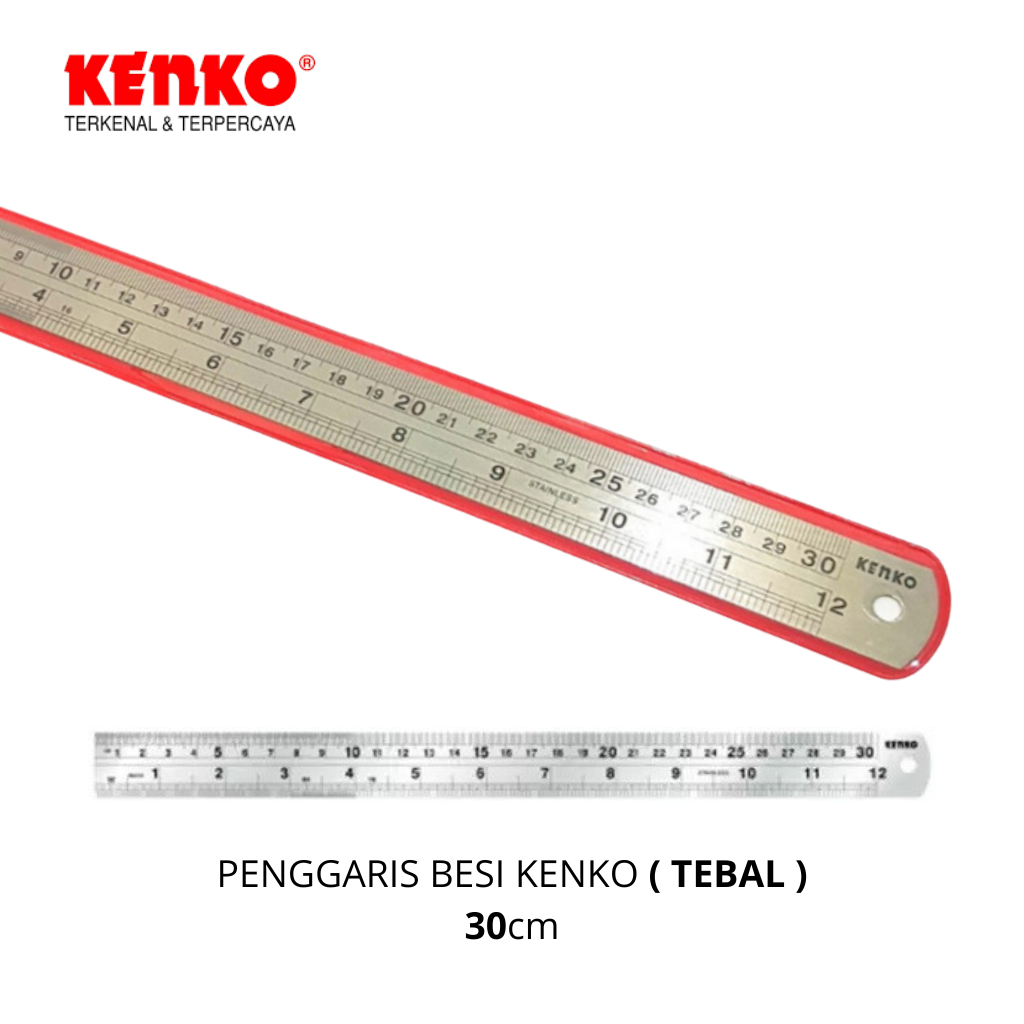 

Penggaris Besi Tebal Kenko 30CM