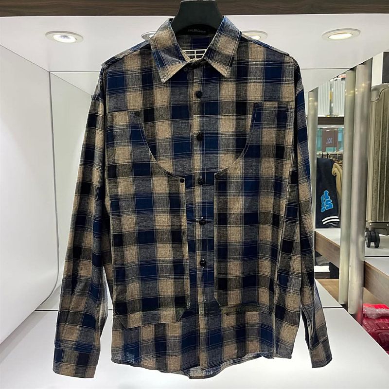 Kemeja Lengan Panjang Branded Pria BAL3771