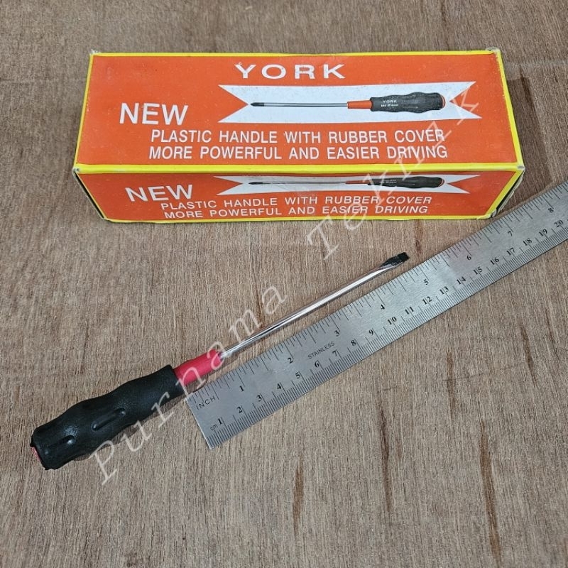 Obeng Radio 4mm x 5 Inc Minus Obeng Kurus 4mm (-) 5" YORK