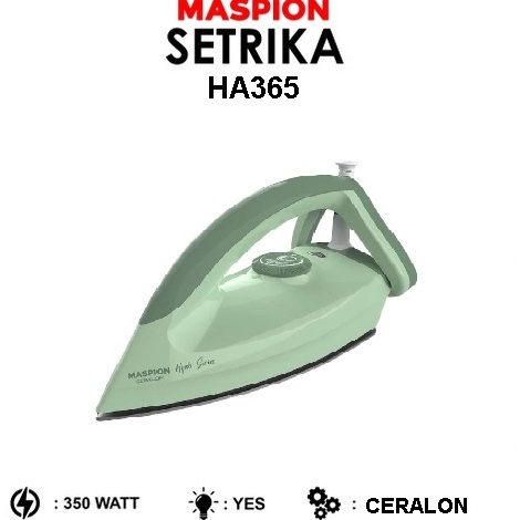 Bonus Maspion HA365 Setrika Ceralon Hijab Series 35Watt HA365