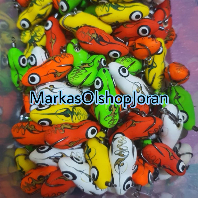 (1PCS) UMPAN MANCING SOFT FROG LURE CASTING MINOW 4CM