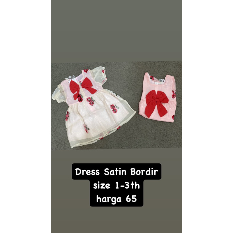 Dress Satin bordir Premium