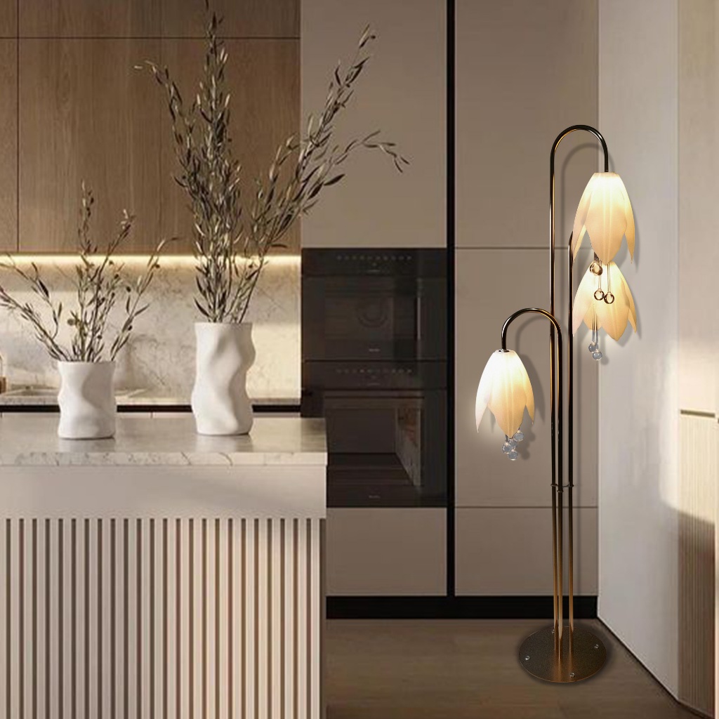 LAMPU STANDING TULIP X3/ LAMPU HIAS AESTHETIC/ LAMPU DEKORASI RUMAH/ LAMPU HIAS POJOK