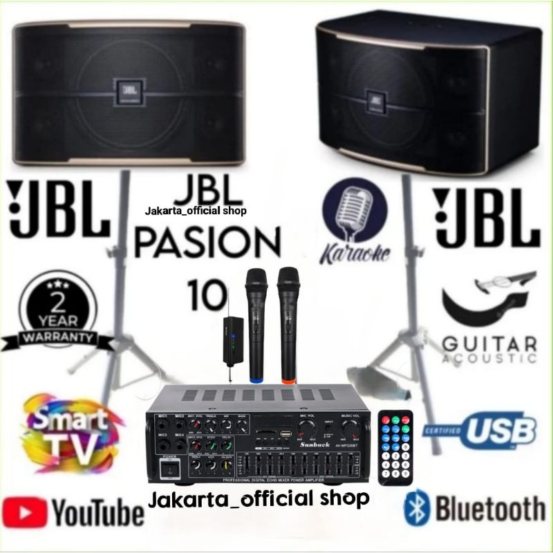 Paket karaoke smart tv/android tv/JBL 10 inch amplifier bluetooth