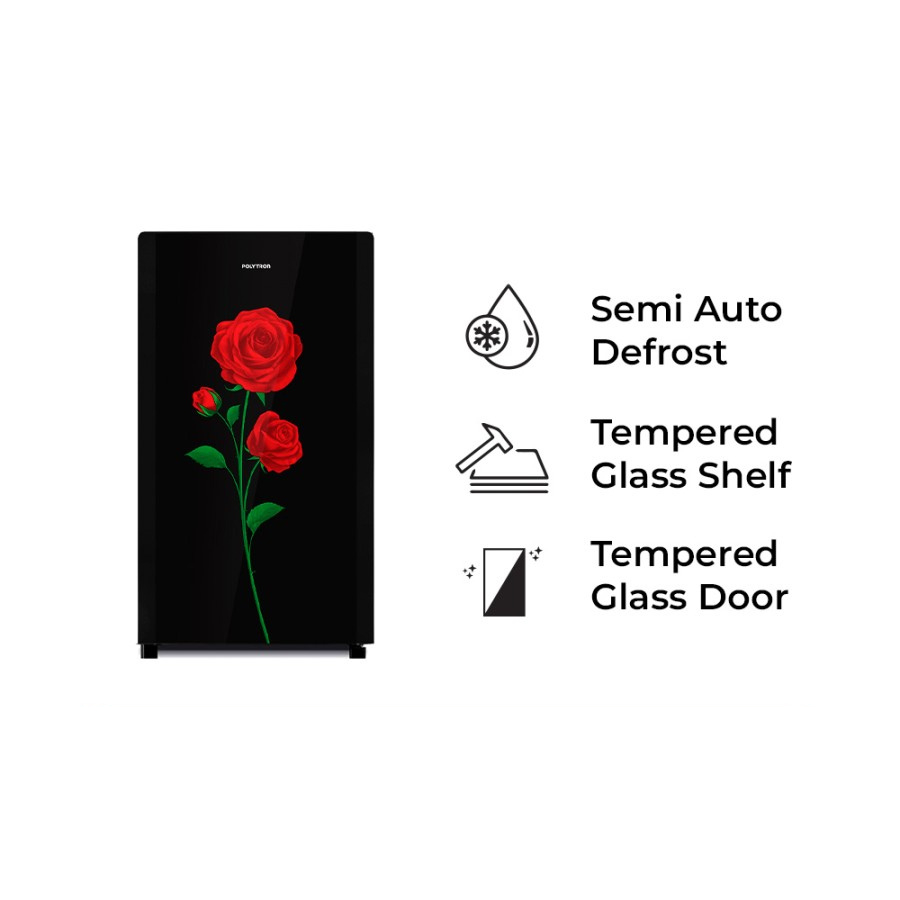 POLYTRON Kulkas 1 Pintu Belleza Varia 150 Liter PRA 15CRX GARANSI RESMI  - Nuansa Elektronik Denpasa