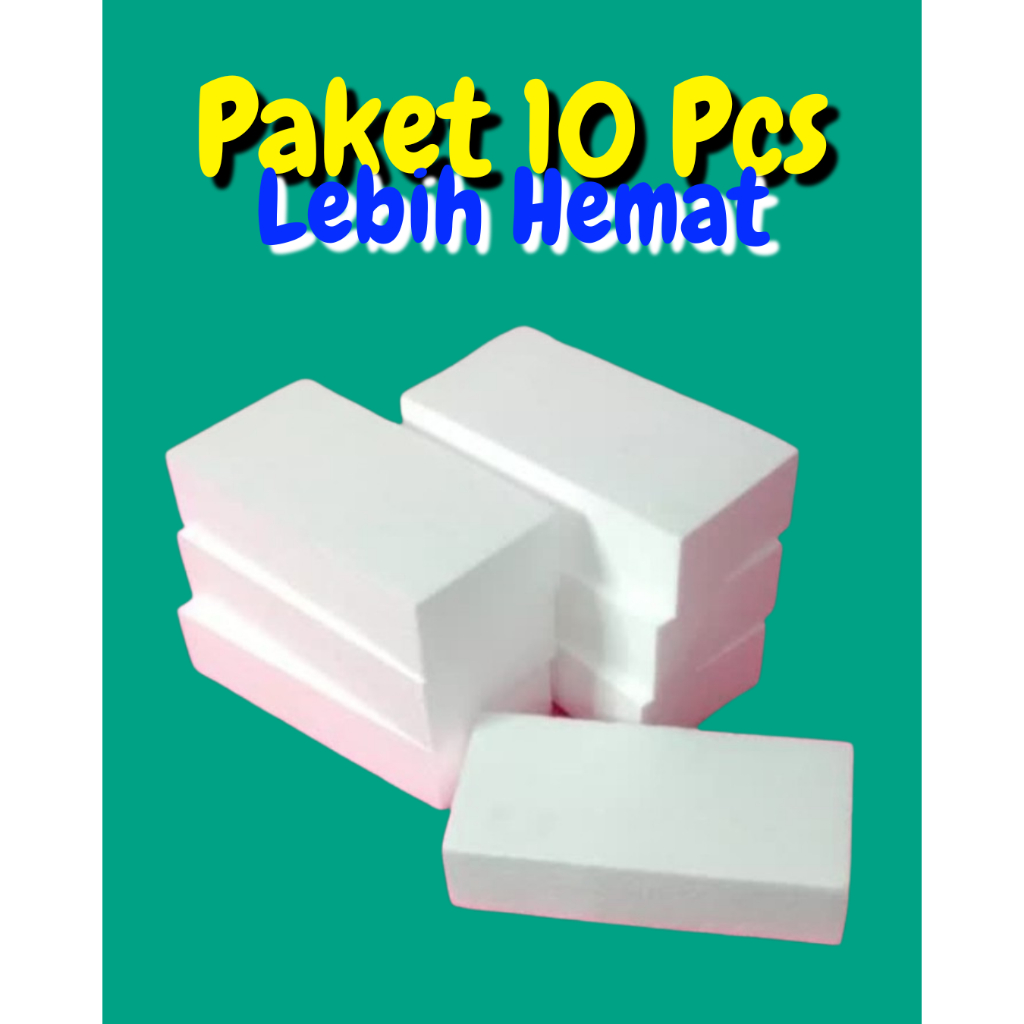 PAKET ISI 10 PCS Busa bunga / Oasis busa bunga Styrofoam/ Oasis buket / Dekorasi Pelaminan