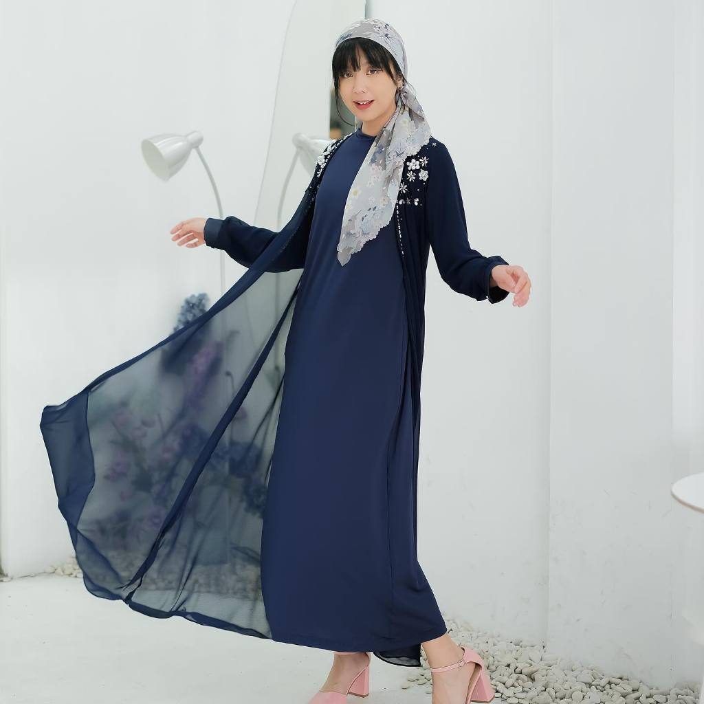 KIUKIU ELINA ABAYA - ABAYA OUTER REMAJA - ABAYA SIMPEL PAYET - ABAYA OUTER PANJANG CASUAL TERBARU