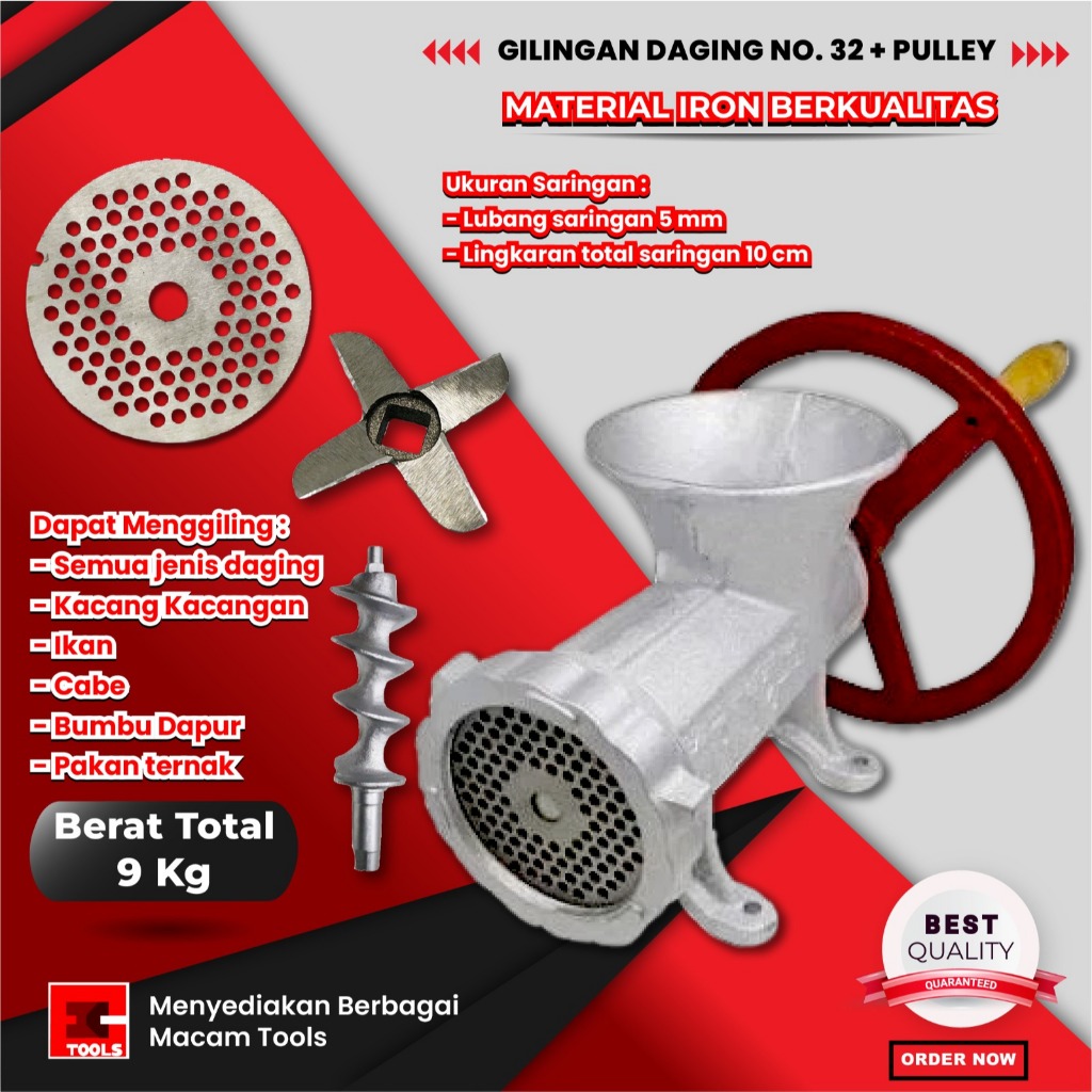 Gilingan Daging Meat Mincer Penggiling Besar Manual Serbaguna