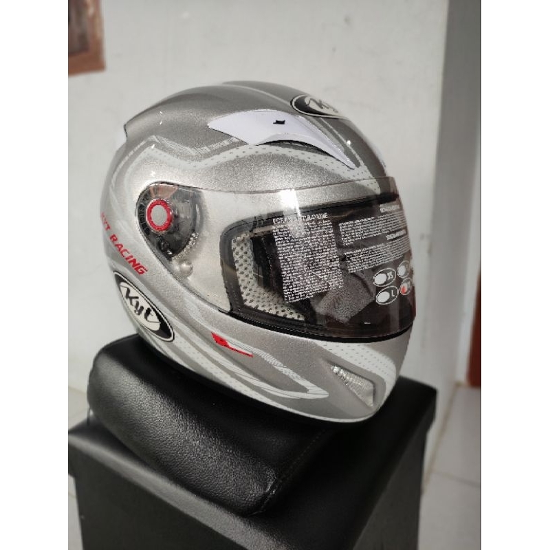 Kyt C4tech Race Helmet Fiber Composite Dual Tone Visor