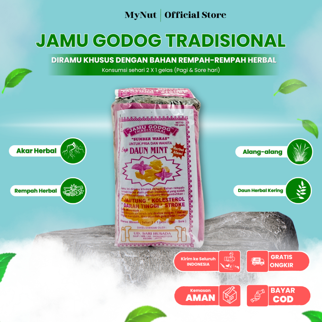 

MYNUT JAMU GODOG TRADISIONAL 150 GR HERBAL ALAMI MEMBANTU MENYEMBUHKAN JANTUNG | KOLESTEROL | DARAH TINGGI | STROKE