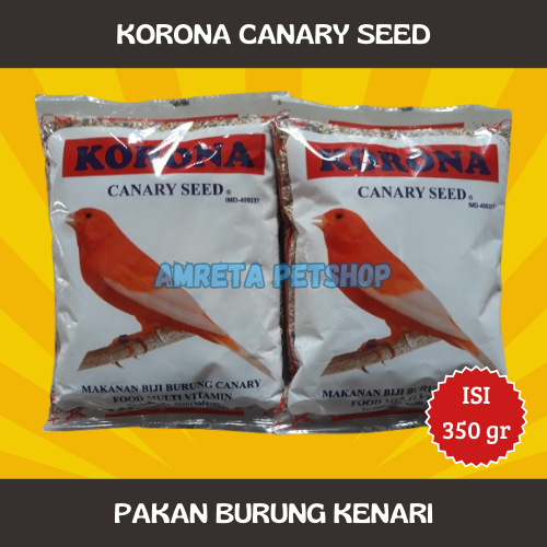 Pakan Kenari Korona Canary / Korona Canary Seed / Pakan Campur Kenari 350gr