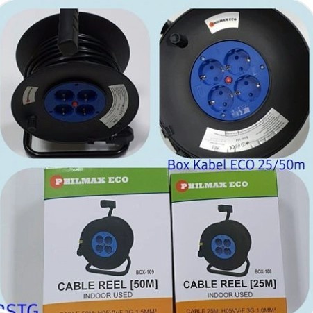 KABEL ROLL 25M CABLE ROLL 25 METER GULUNGAN KABEL PHILMAX OUTDOOR IP54
