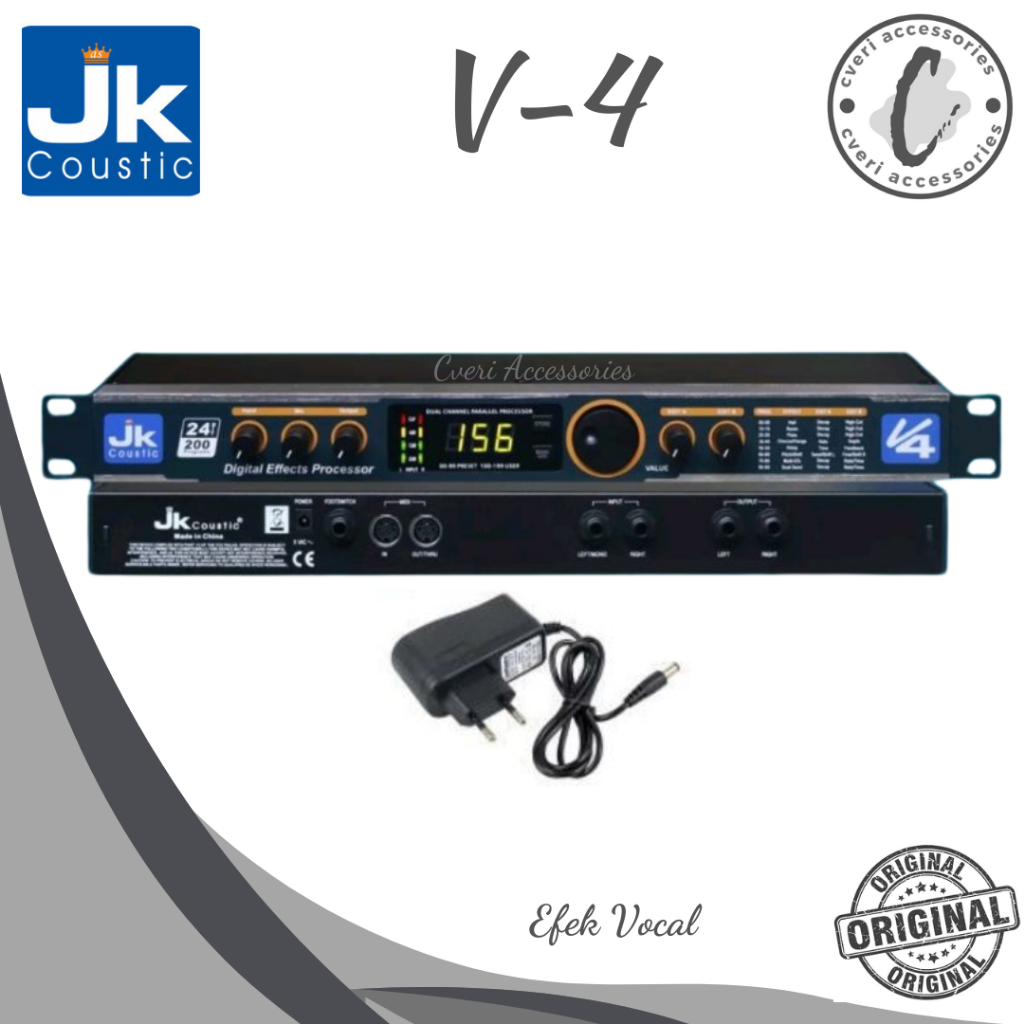 Efek Vocal JK Coustic V4 Original Efek Vokal Mikrofon