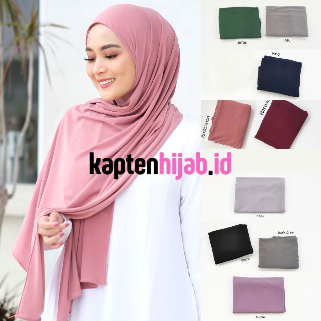 Pashmina 120K GET3 Hijab Basic Syari Segi Empat Jilbab Instan Daily Curve Malay Premium Jumbo Candy 