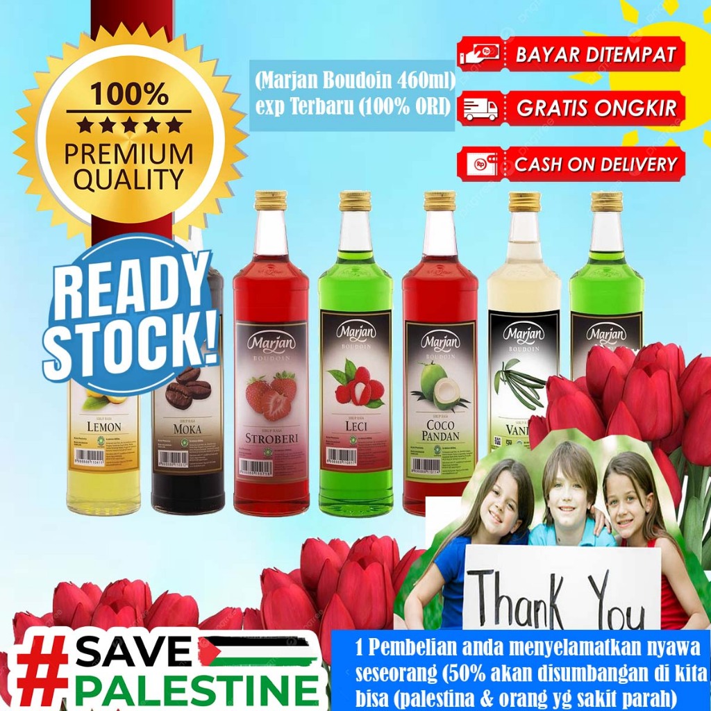 

Marjan Boudoin Syirup 460ml - Sirup Marjan Boudoin 460ml - All Variant