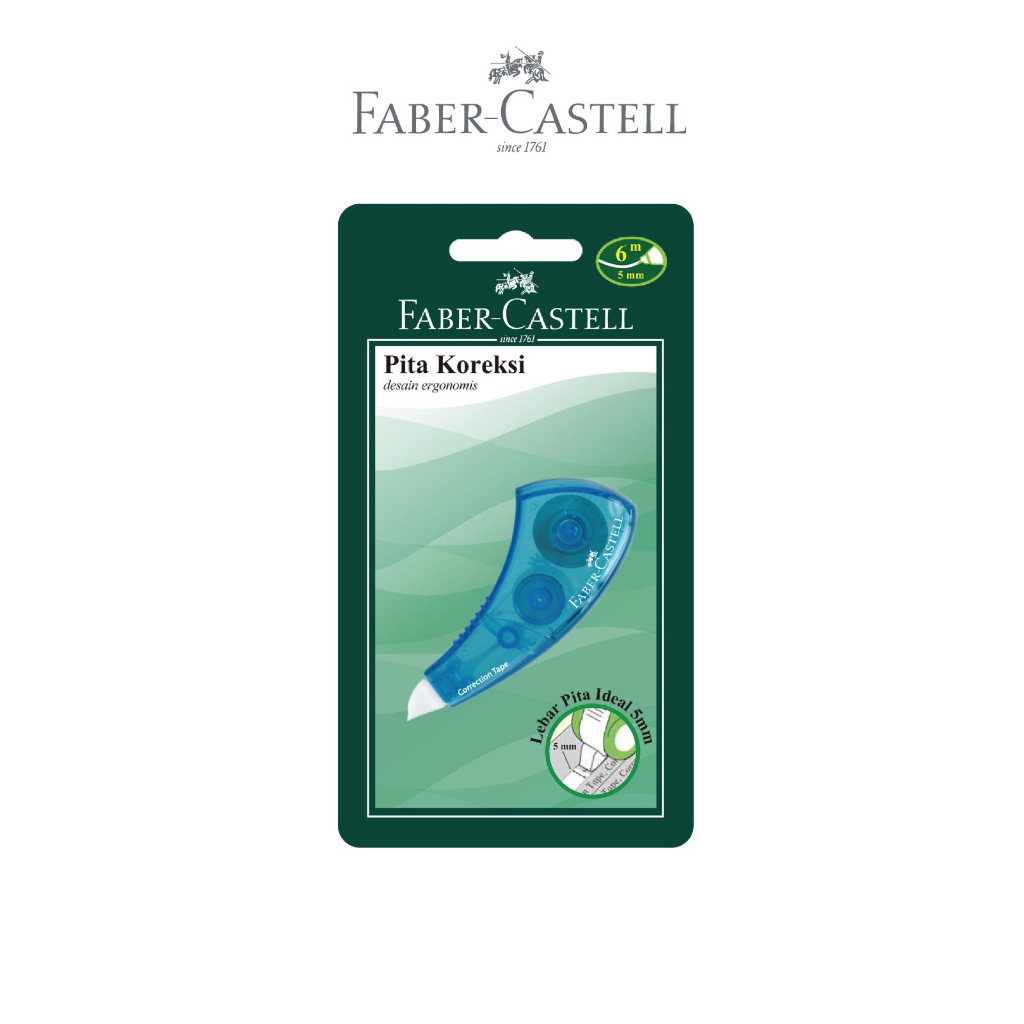 

Correction Tape Ergonomic Design Faber Castell 5mm x 6m 169401