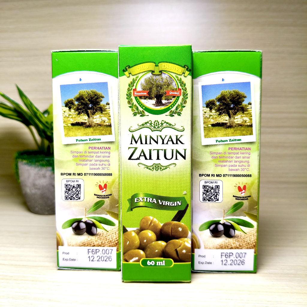 

Minyak zaitun extra virgin 60ml Murni 100%