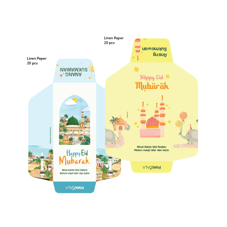 

Custom Eid Envelopes - Premium Textured Paper - Nabawi series + Festive series