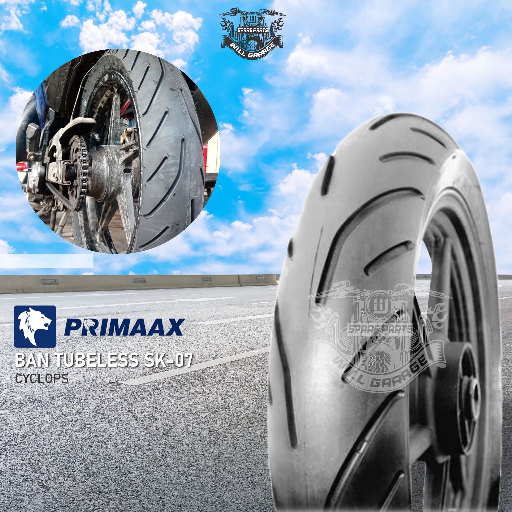 BAN PRIMAAX SK-07 CYCLOPS BAN PRIMAX  BAN TUBELESS  BAN UKURAN BESAR  R15 R25 CBR NINJA