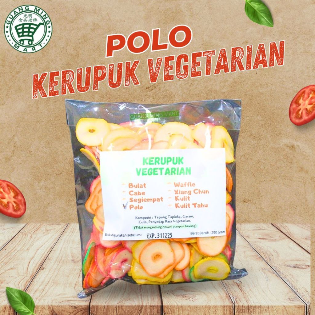 

Kerupuk Polo Mentah Vegetarian Veggieway / Kerupuk Mentah Vegetarian