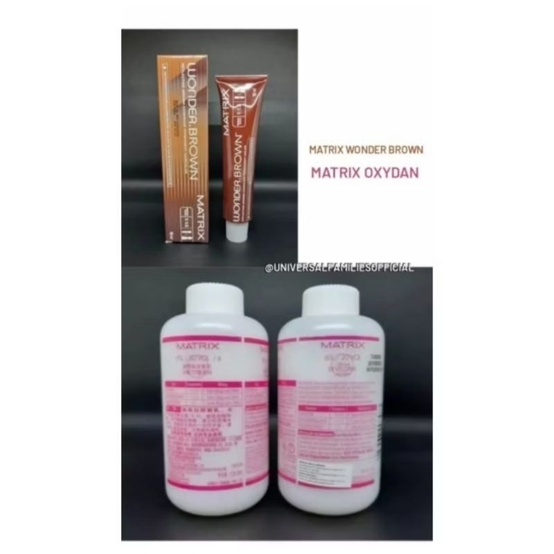 Cat Rambut / Pewarna Rambut / Semir Rambut / Matrix Wonder Brown WB - 7w+ Oxydant