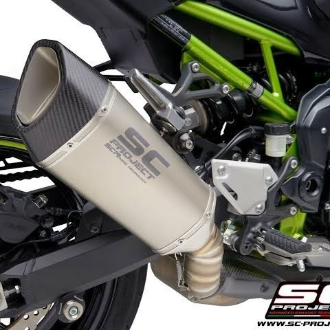 Knalpot Slip On SC Project SC1R Titanium Kawasaki Z900