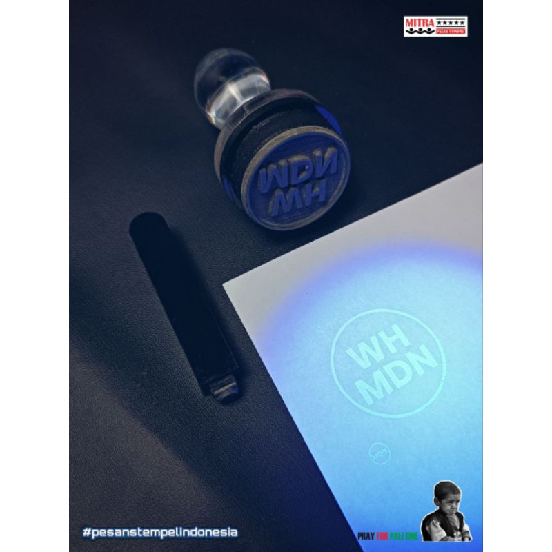 

stempel uv ukuran 3cm atau 4cm