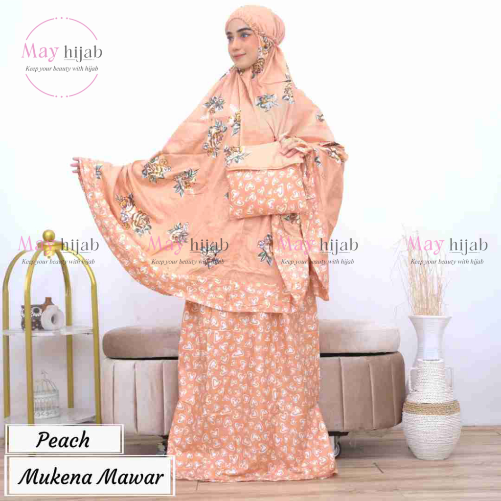 mukena new motif mawar mukena lebaran terbaru rayon mukena ibu
