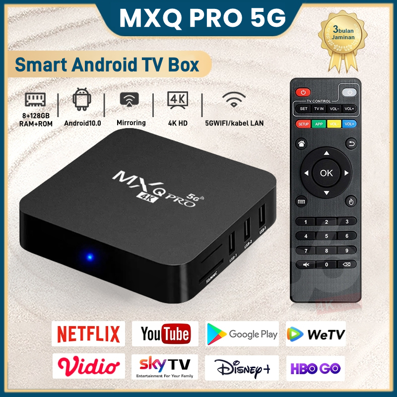 【Fast delivery】Smart TV Box MXQ Pro 6k Android tvbox 2.4/5gWIFI 16+256GB Android 10.0 Allwinner H3 C