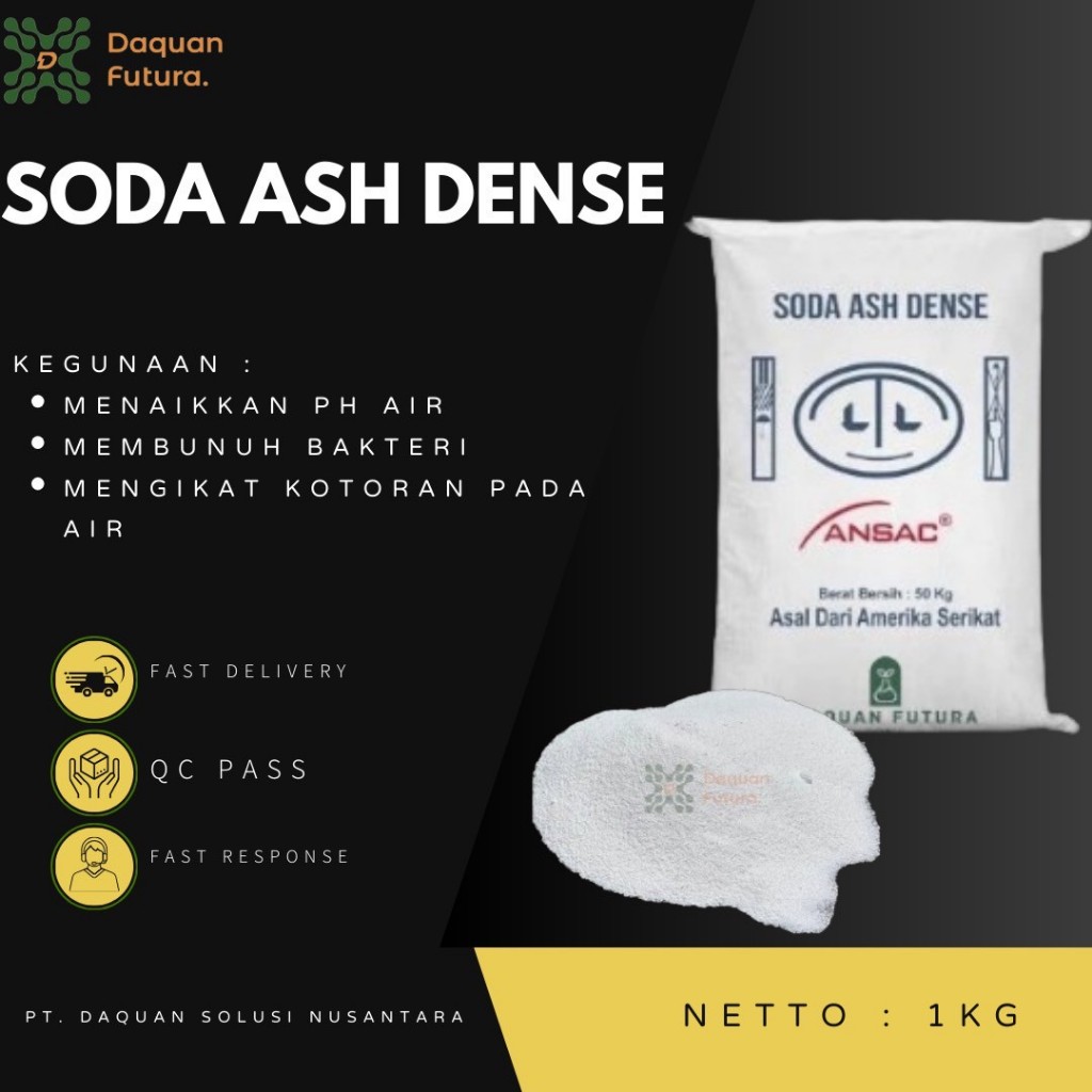 

Soda Ash Dense ANSAC 1KG 1 KG USA Sodium Carbonate/Natrium Karbonat