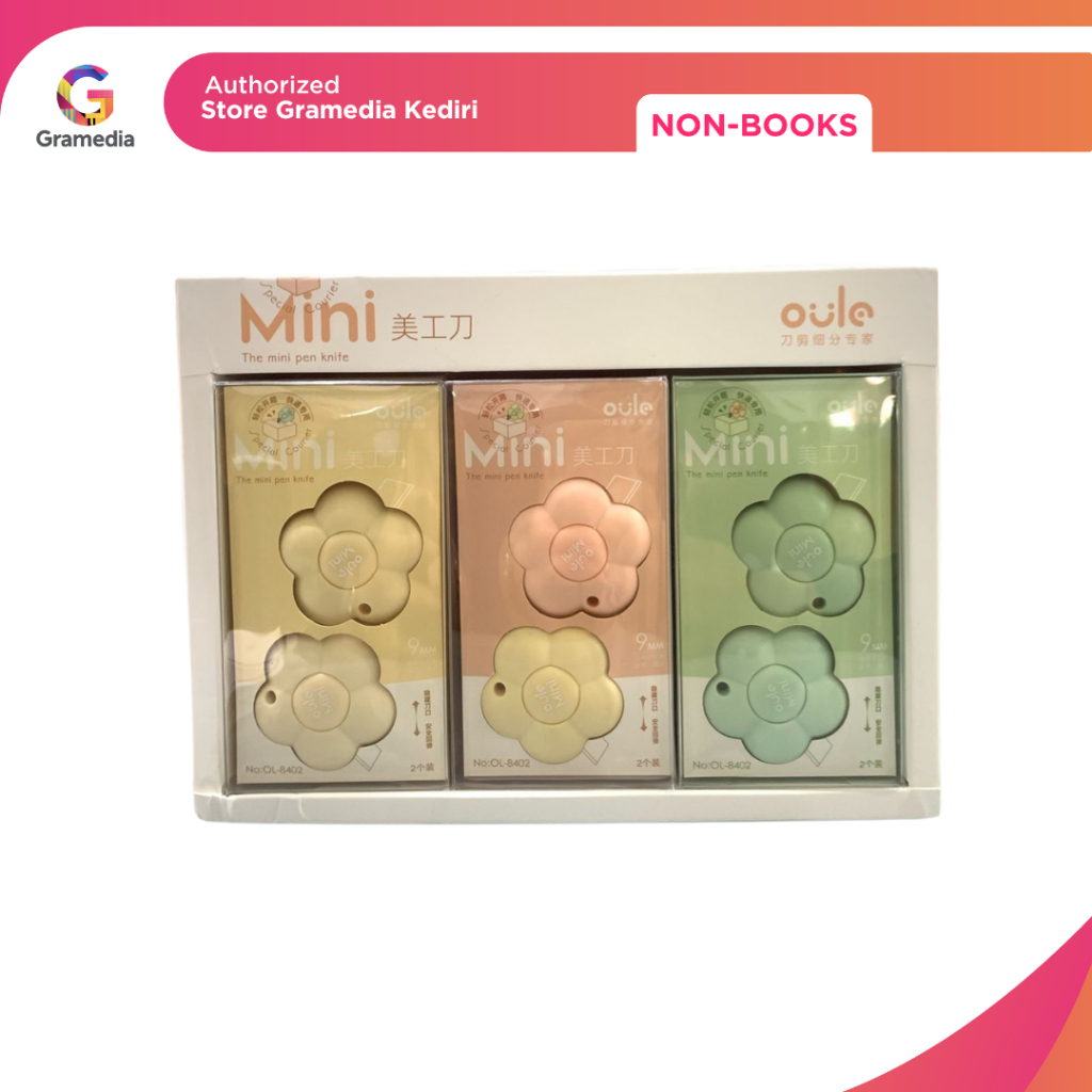 

Gramedia Kediri-KAKO CUTTER MINI FLOWER SET2/12OL 8402