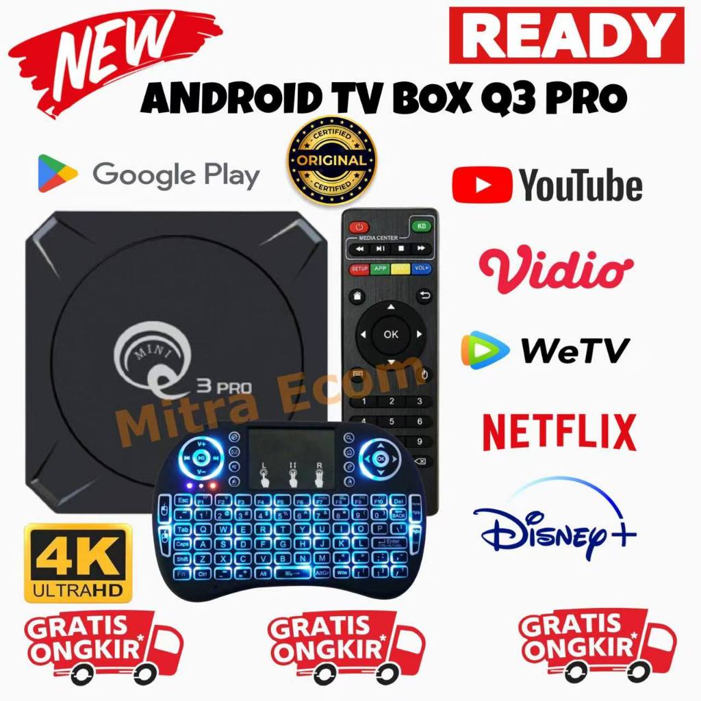 MitraEcom Mini Q3 PRO Android TV BOX Mini Q3 PRO Media Player