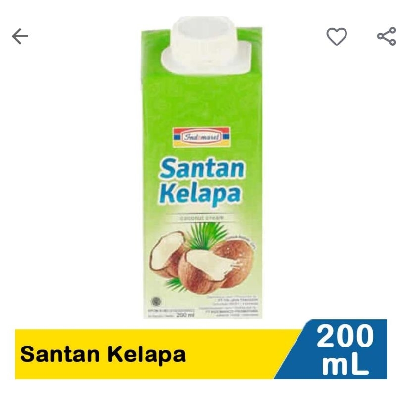 

Santan Kelapa Indomaret 200ml Santan Instan
