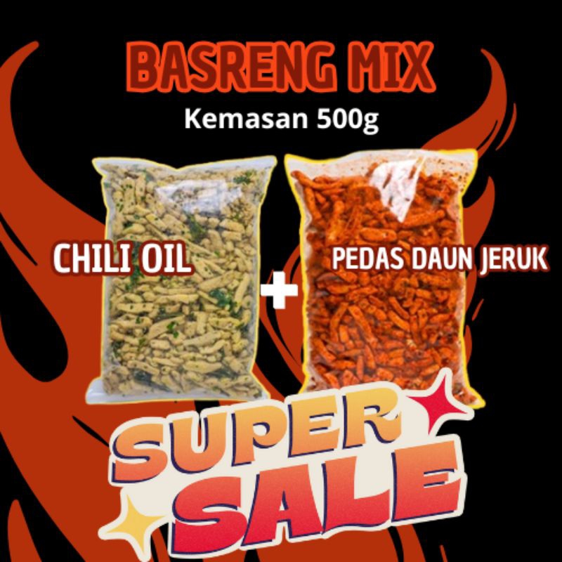 

BASRENG MIX 1Kg BUMBU PEDAS DAUN JERUK & ORI