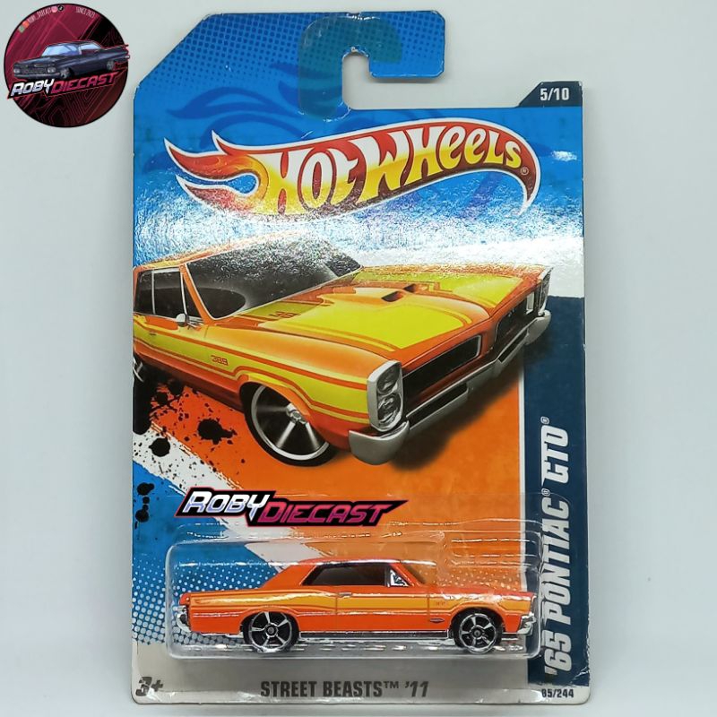 Hot Wheels '65 Pontiac GTO Orange Street Beasts '11