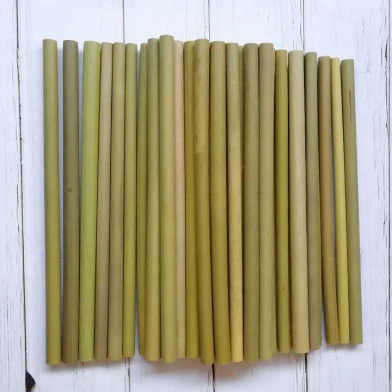 10 Batang Bambu Tamiang bahan baku pembuatan suling,panjang 30 cm bambu asli Tamiang super kuat,